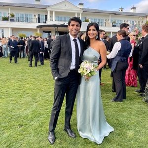 AMSALE Bridesmaid Dress - Kaia Style in Jade Satin